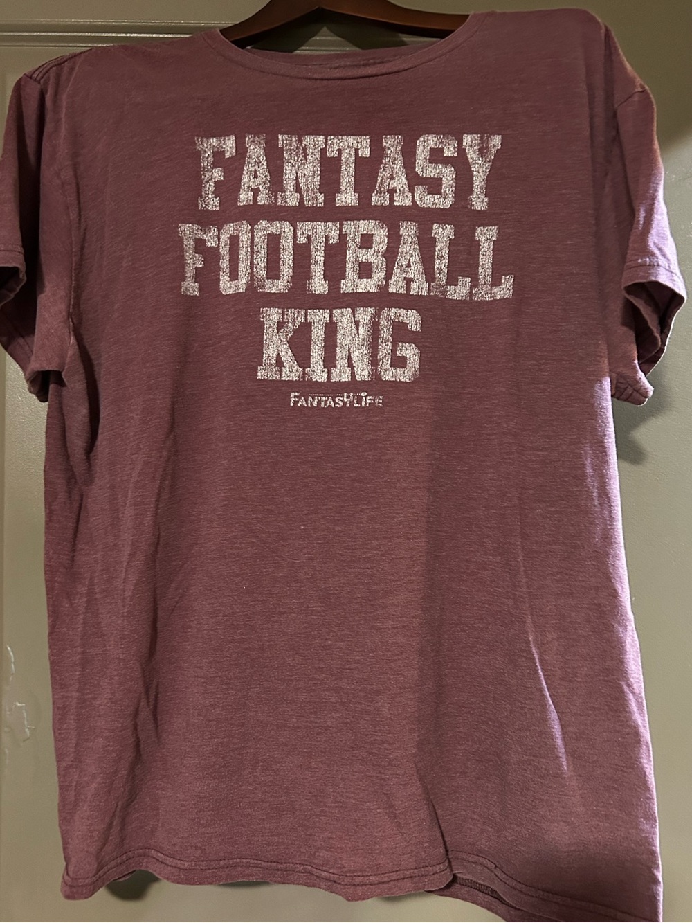 Fantasy Football King Graphic Tee - Dusty Mauve